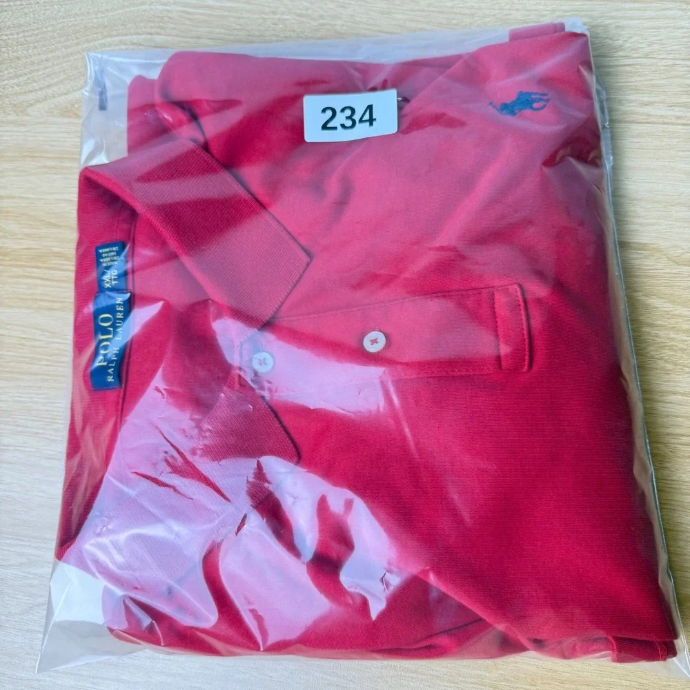 Polo Ralph Lauren Polo Shirt Mens XXL Red Excellent‎ Short Sleeve Pony Logo